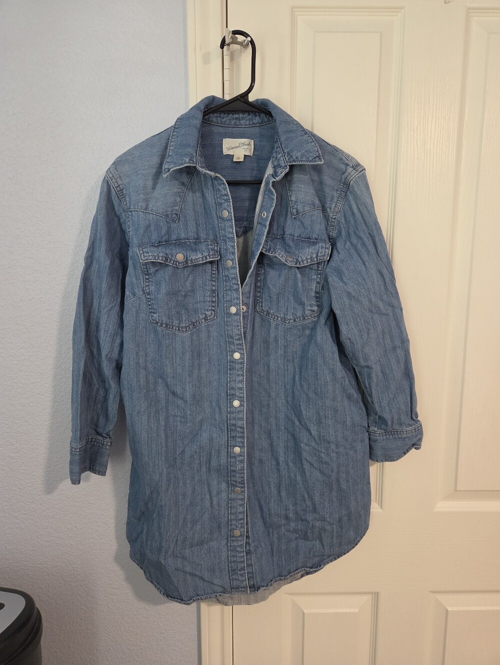 Universal Thread Denim Shirt Dress - Light Blue Size XS